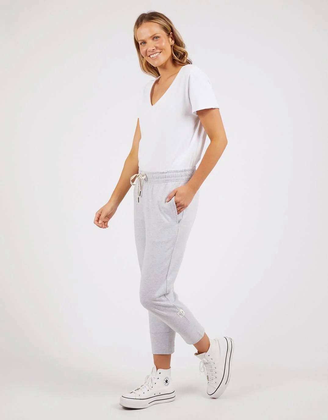 3/4 Brunch Pants - Grey Marle - Image 10