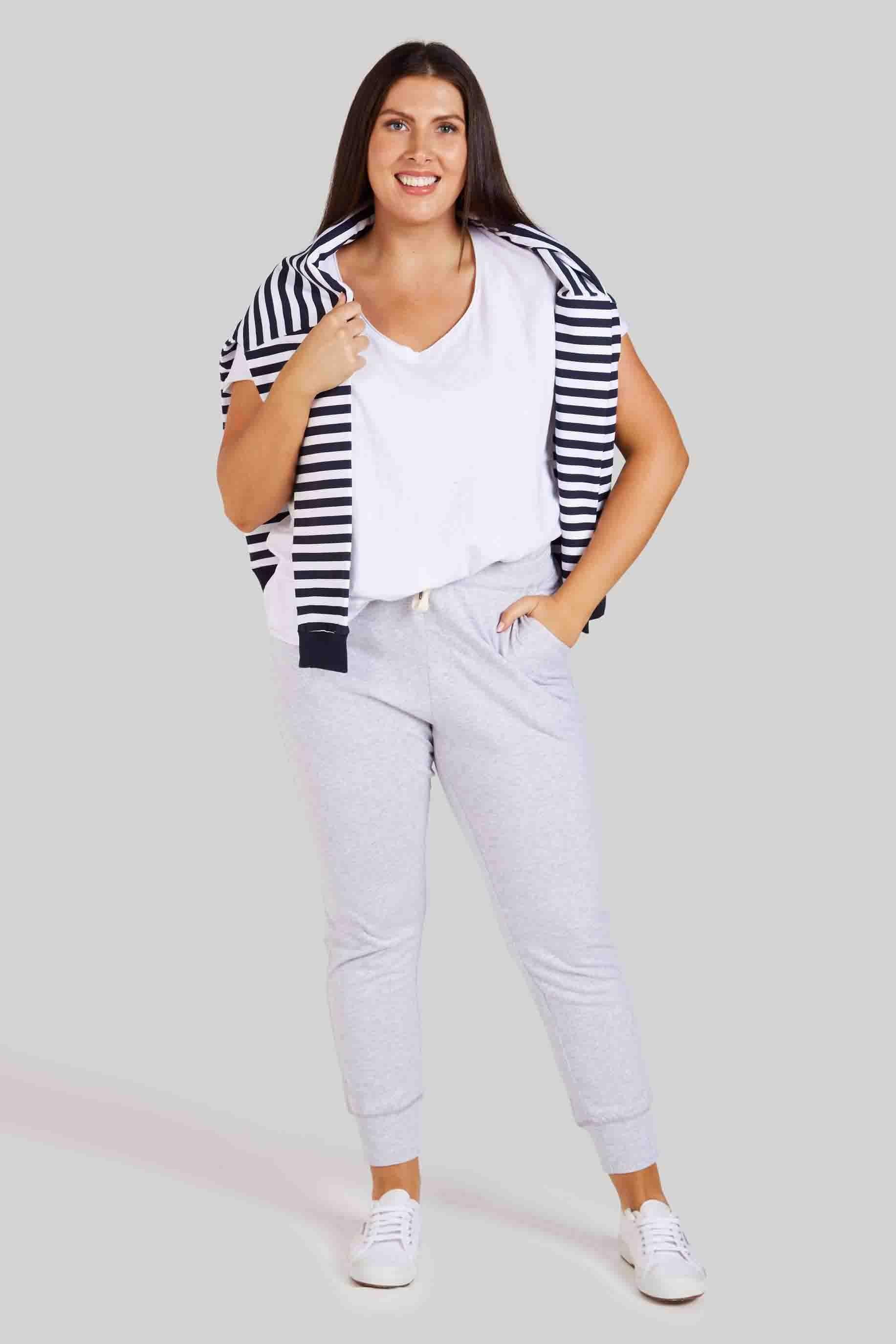 3/4 Brunch Pants - Grey Marle - Image 6