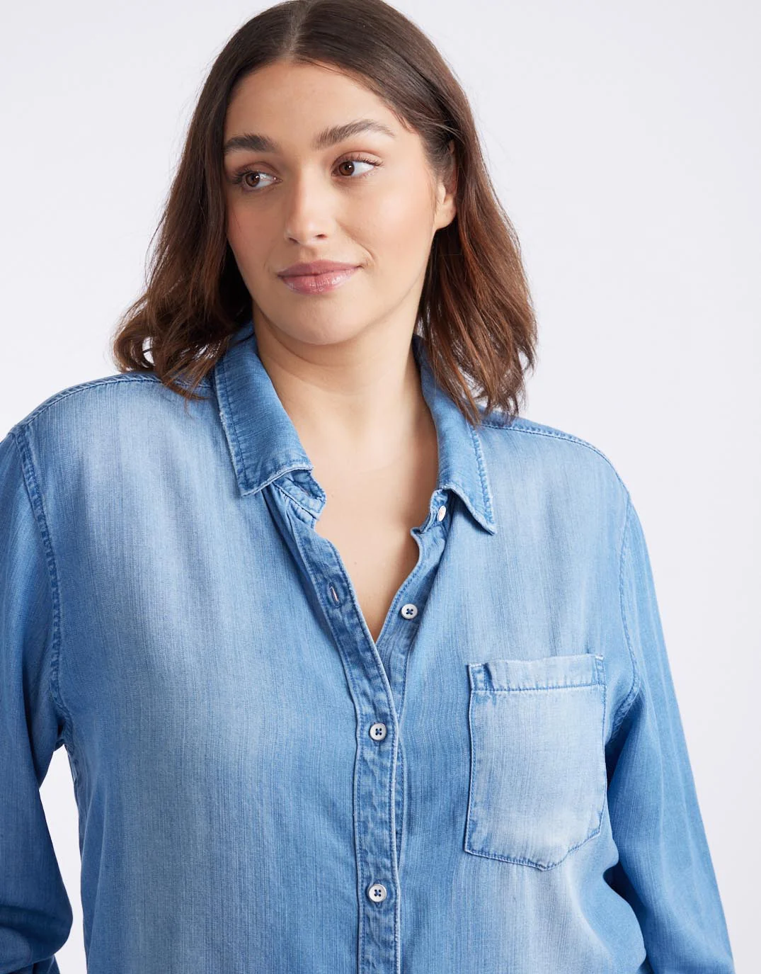 Ava Vintage Shirt - Denim - Image 13