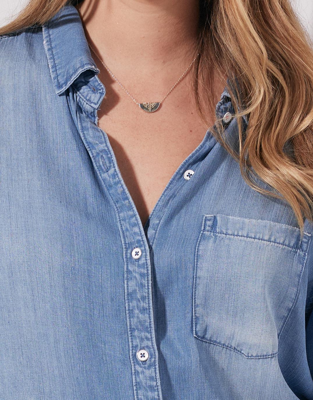 Ava Vintage Shirt - Denim - Image 17