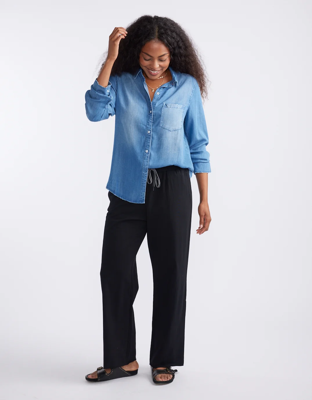 Ava Vintage Shirt - Denim - Image 4