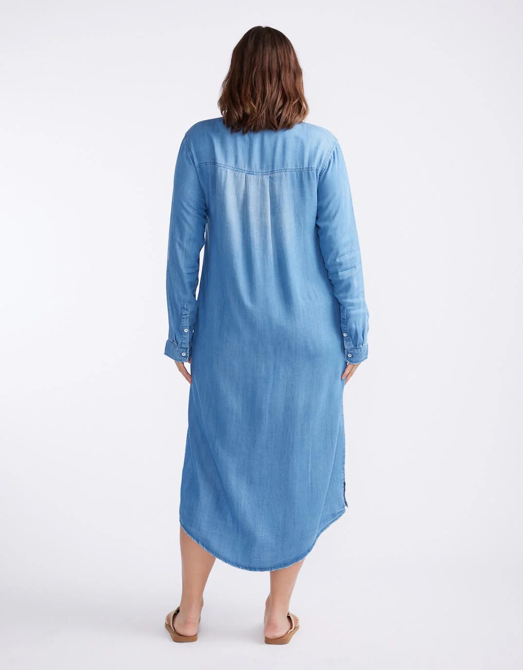 Avery Midi Vintage Denim Dress - Chambray - Image 10