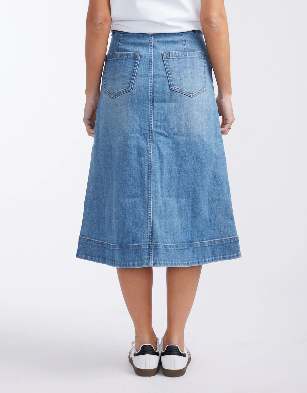 Catalina Midi Skirt - Mid Wash - Image 12
