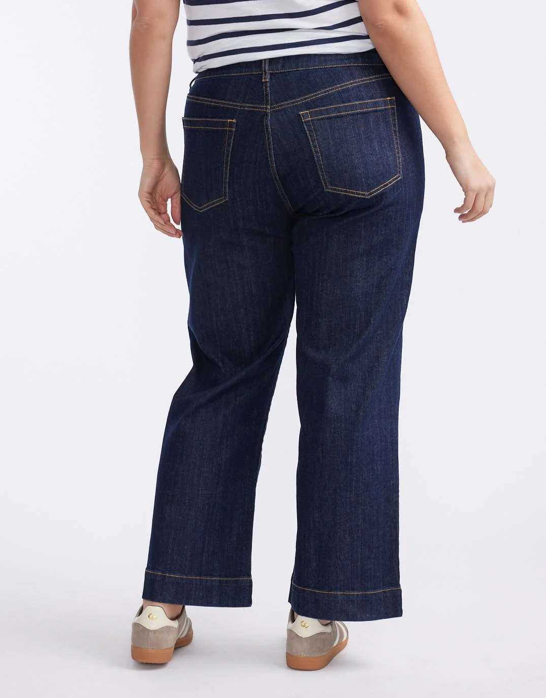 Catalina Wide Leg Jeans - Indigo - Image 12