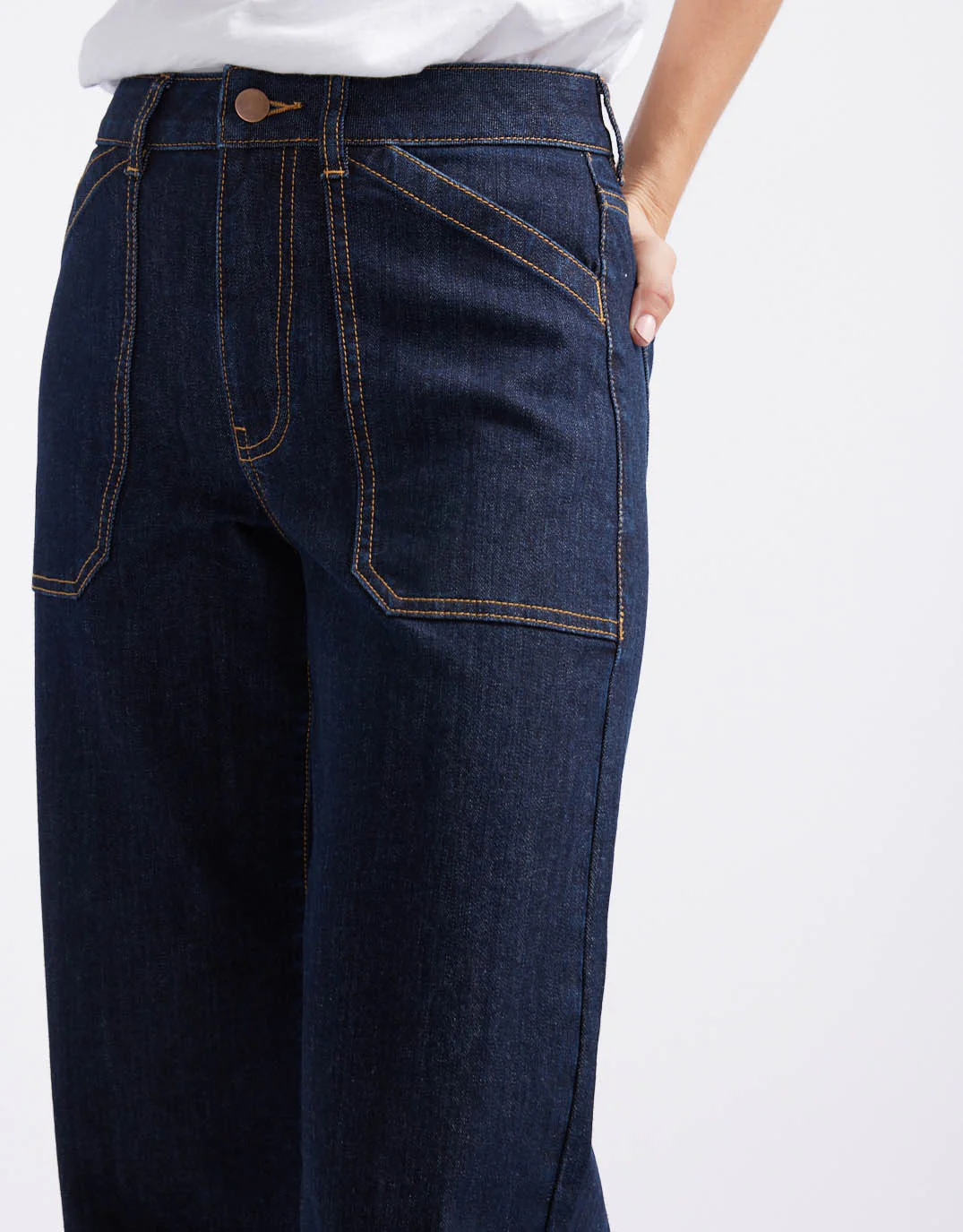 Catalina Wide Leg Jeans - Indigo - Image 9