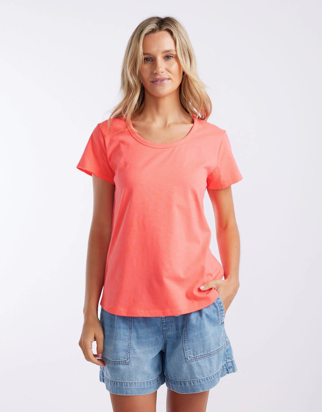 Club Tropez Round Neck Tee - Watermelon - Image 4