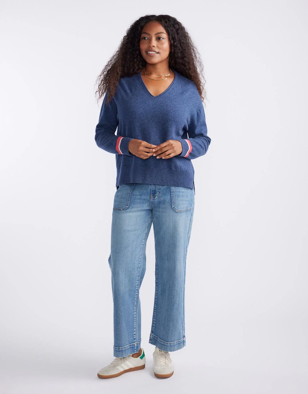 Como Wool Cashmere Knit - Denim - Image 2