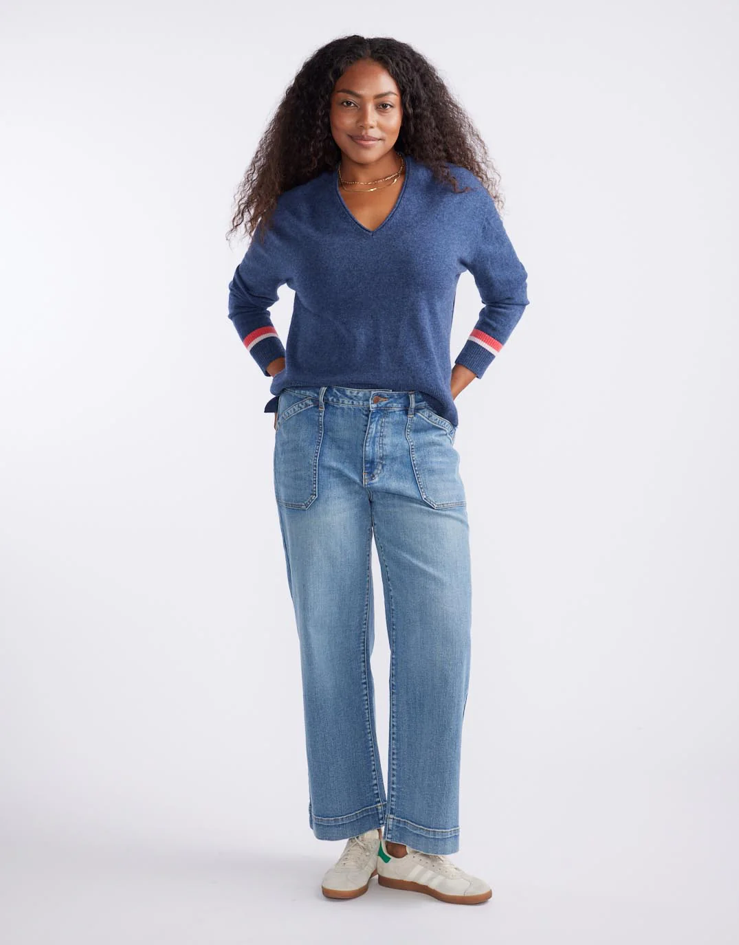 Como Wool Cashmere Knit - Denim - Image 4