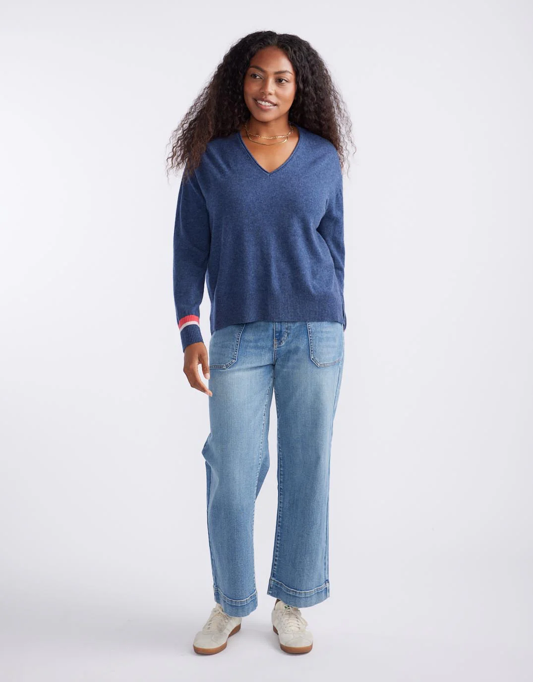 Como Wool Cashmere Knit - Denim - Image 5