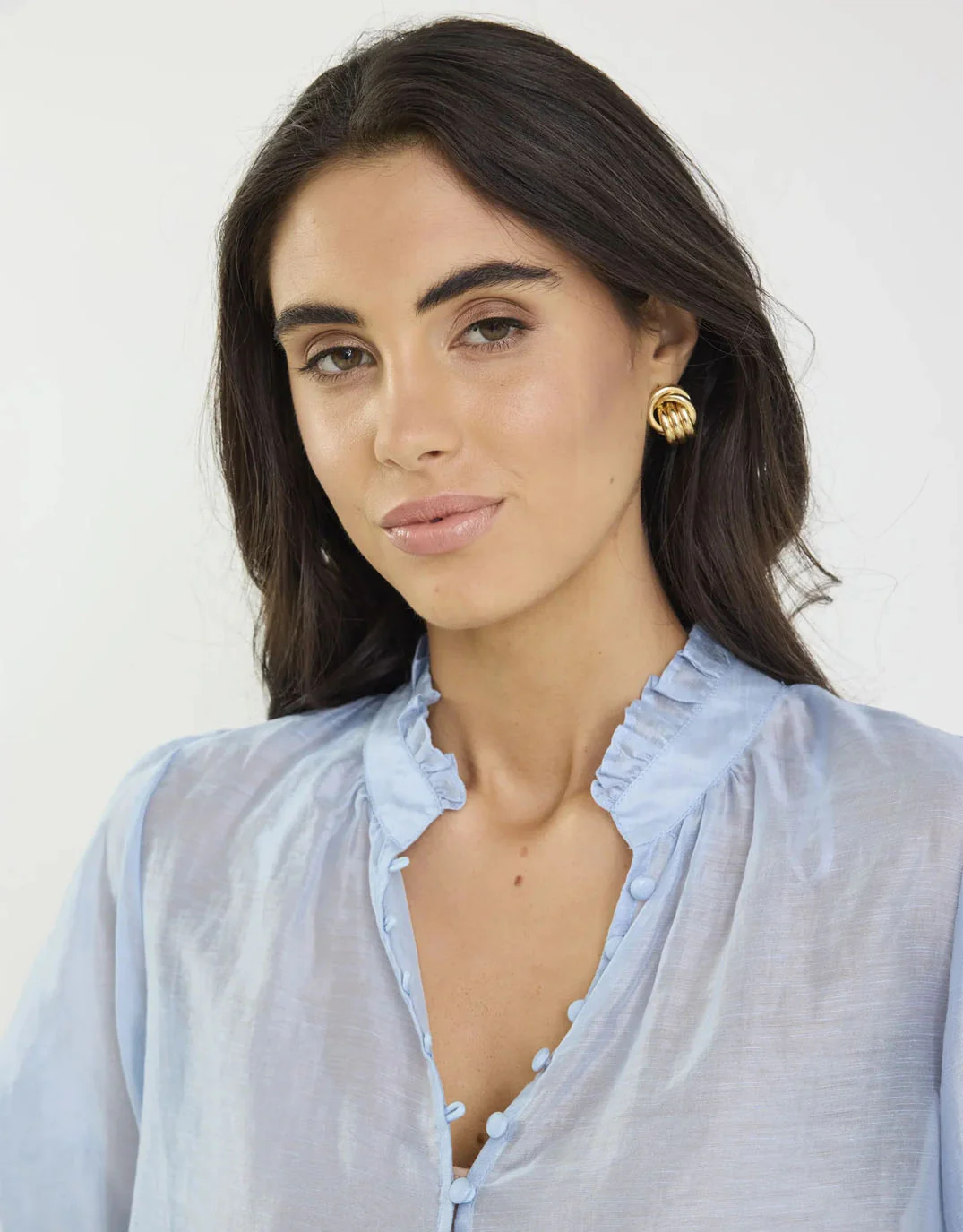 Continuance Short Sleeve Top - Pale Blue - Image 5