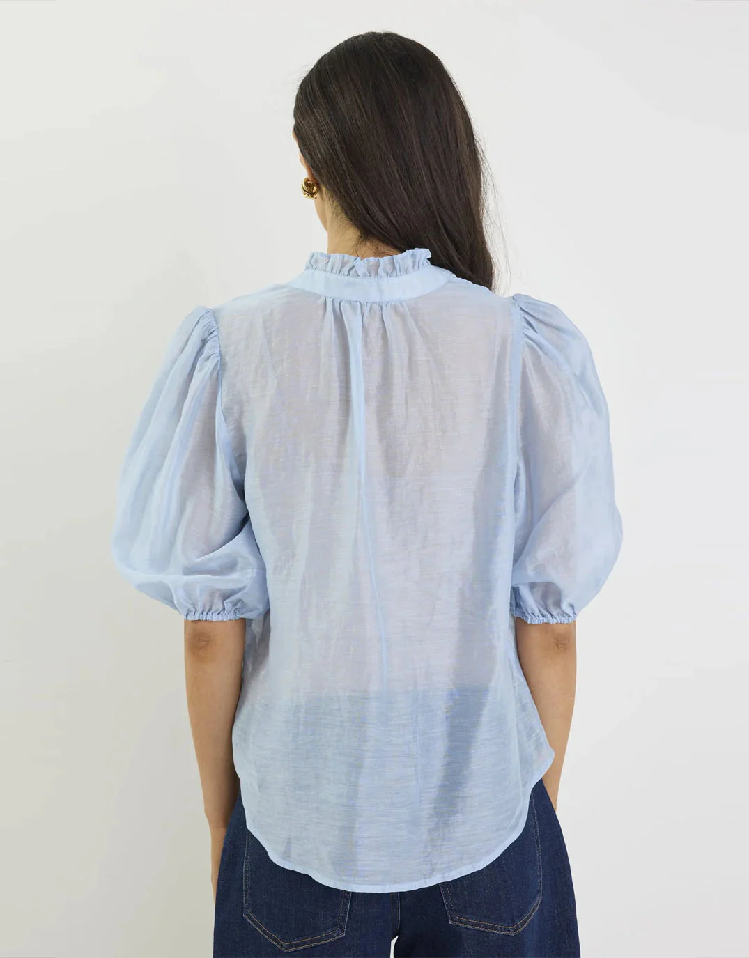 Continuance Short Sleeve Top - Pale Blue - Image 6