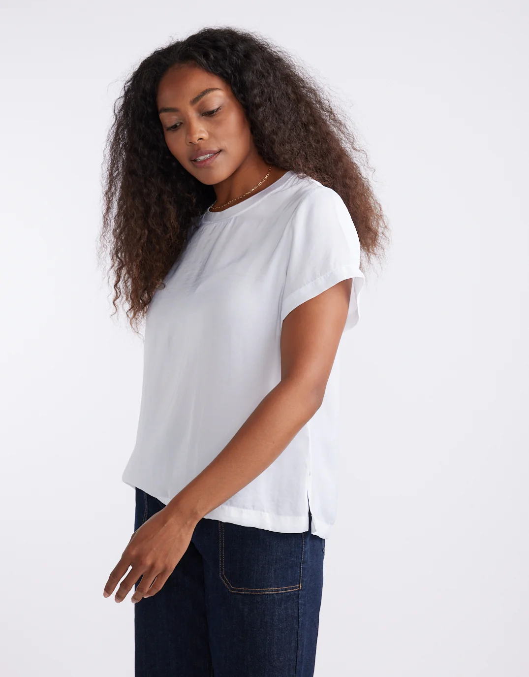 Drape Tee - White - Image 4