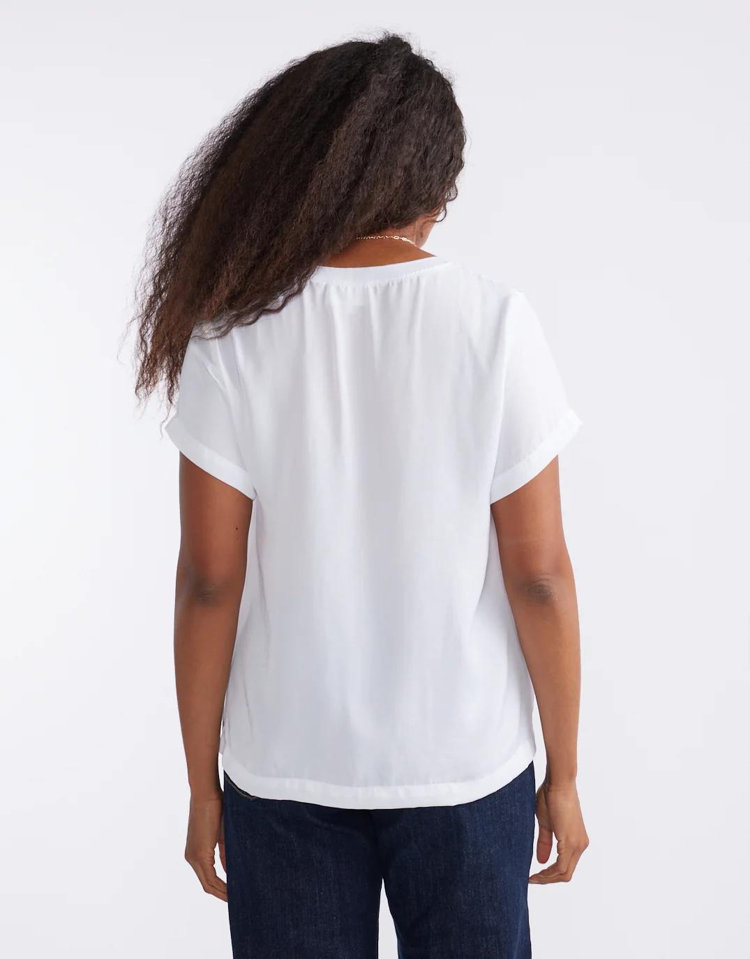Drape Tee - White - Image 6
