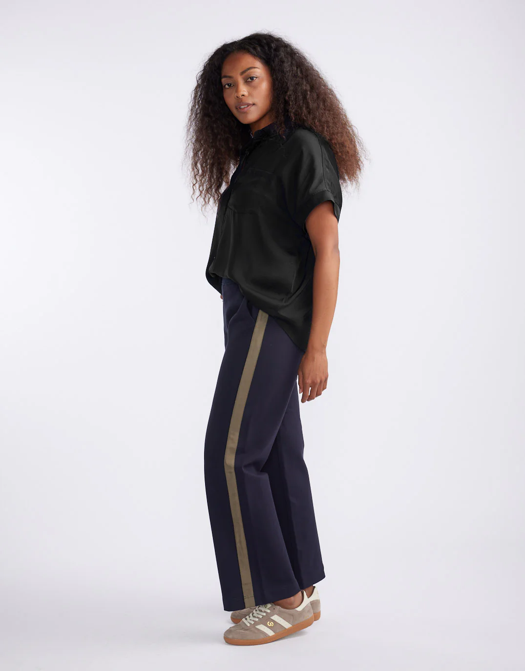 Effortless Drape Shirt - Black - Image 2