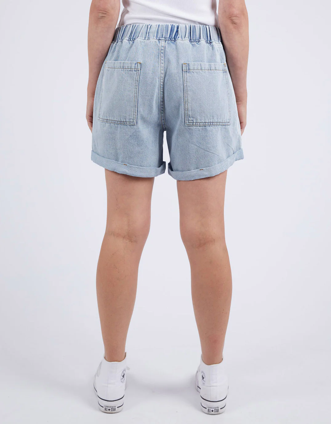 Emma Relaxed Denim Short - Light Blue Wash - Image 6