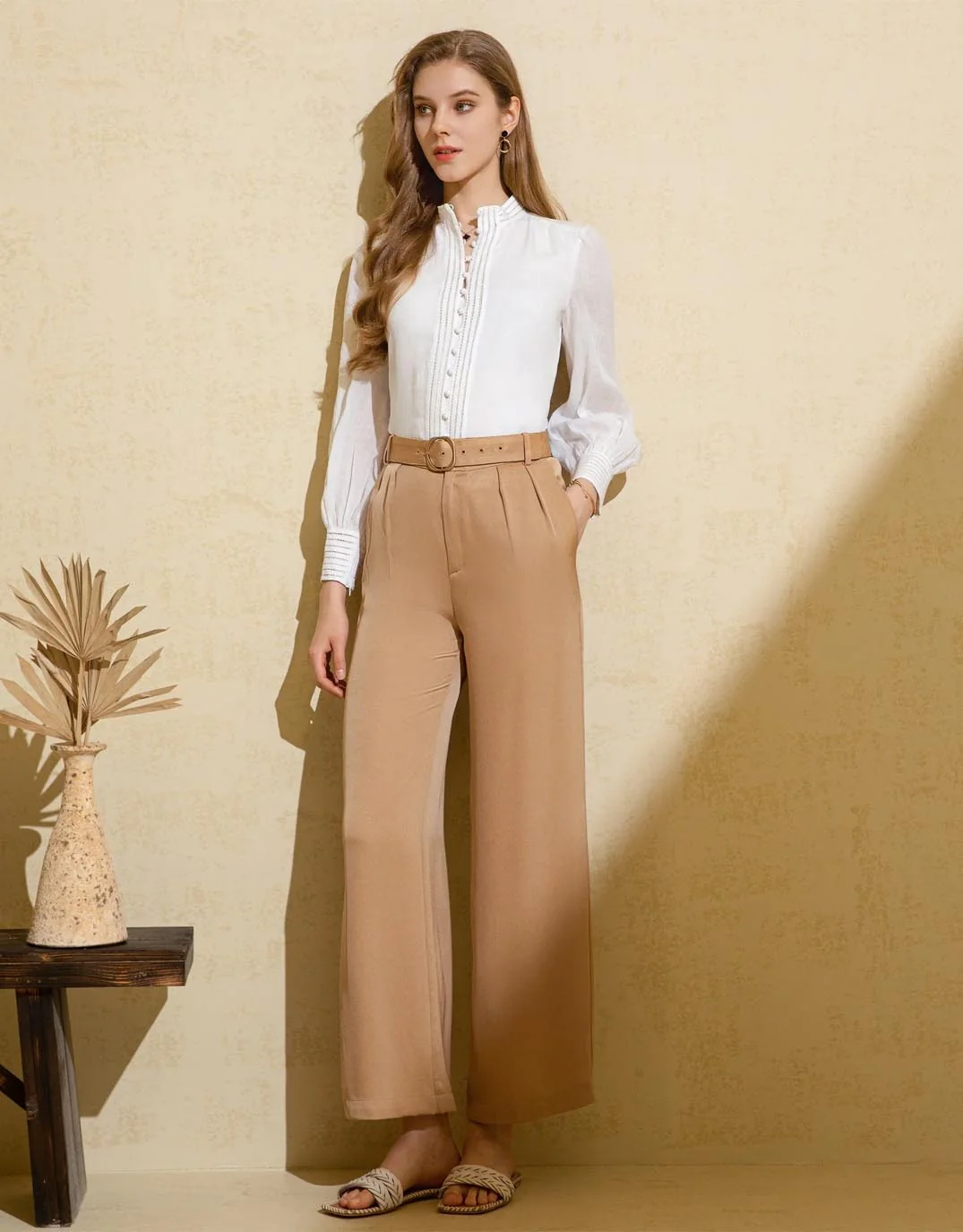 Felice Linen Shirt - White - Image 2