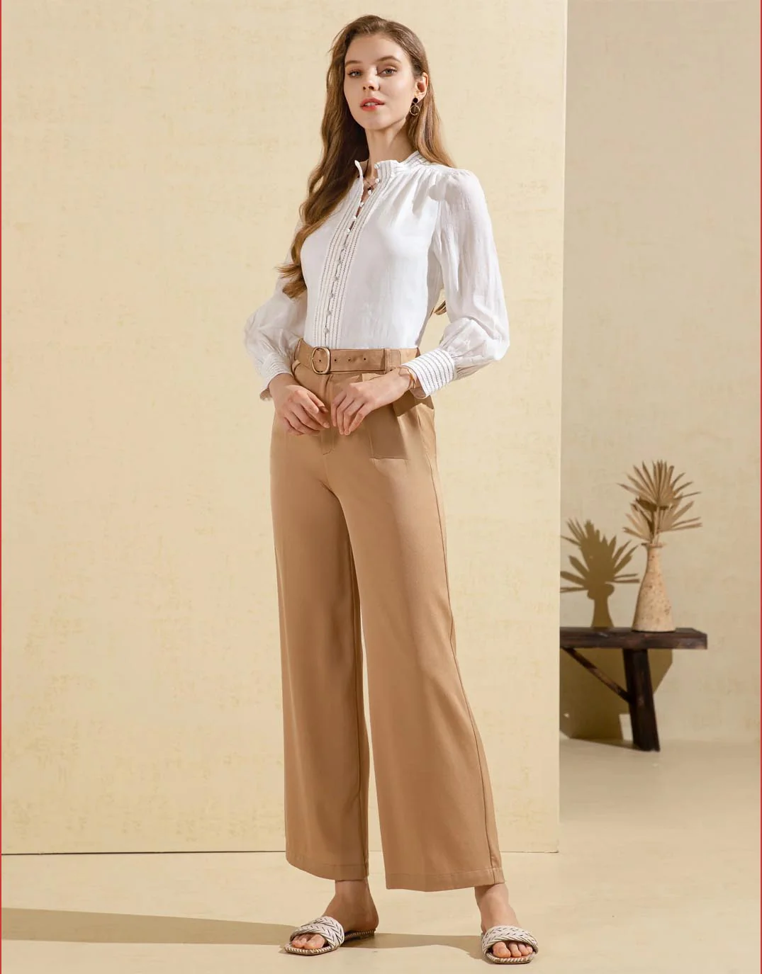 Felice Linen Shirt - White - Image 3