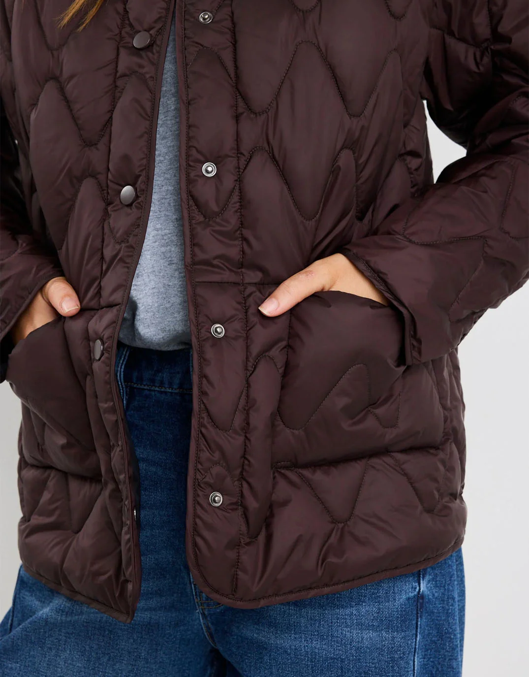 Frankly Puffer Jacket - Chocolate - Image 4