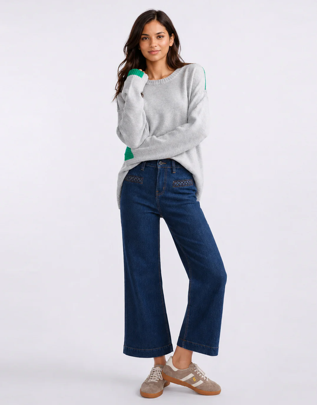 Freya Plait Pocket Jean - Palisade Blue - Image 2