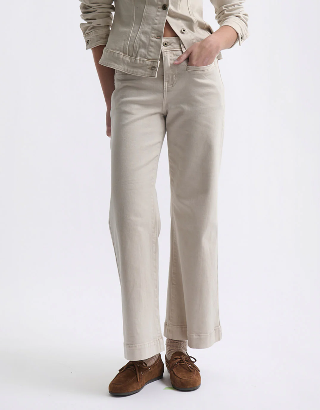 Freya Welt Pocket Jean - Sand
