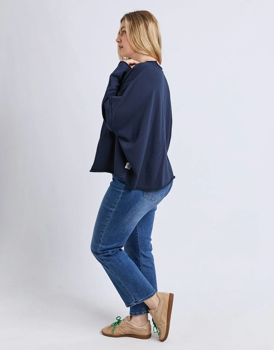 Gab Long Sleeve Sweat - Dark Sapphire - Image 7