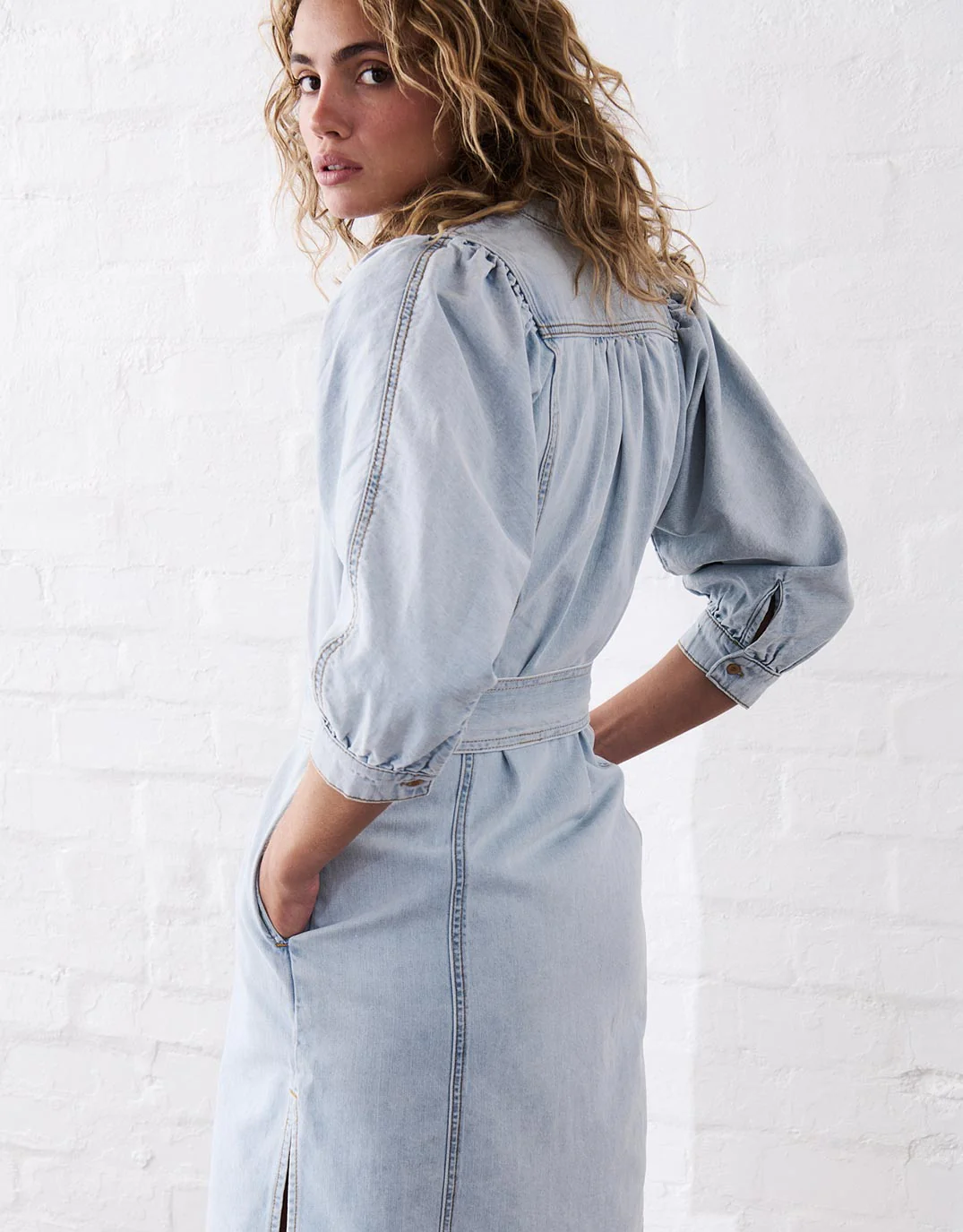 Gabriella Dress - Sky Blue - Image 3