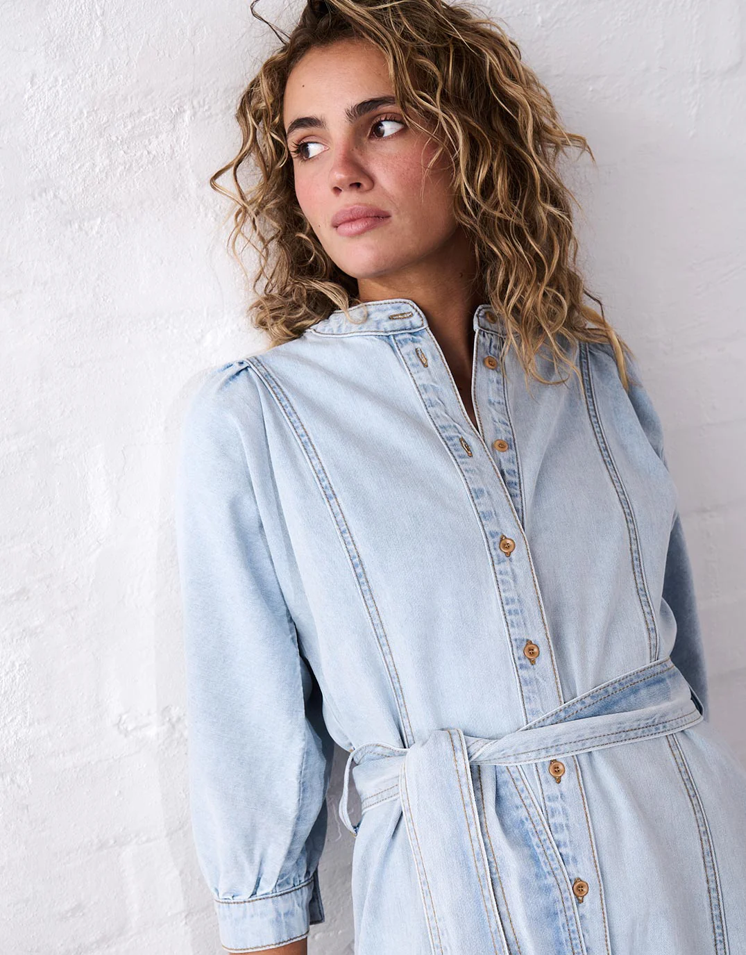 Gabriella Dress - Sky Blue - Image 4