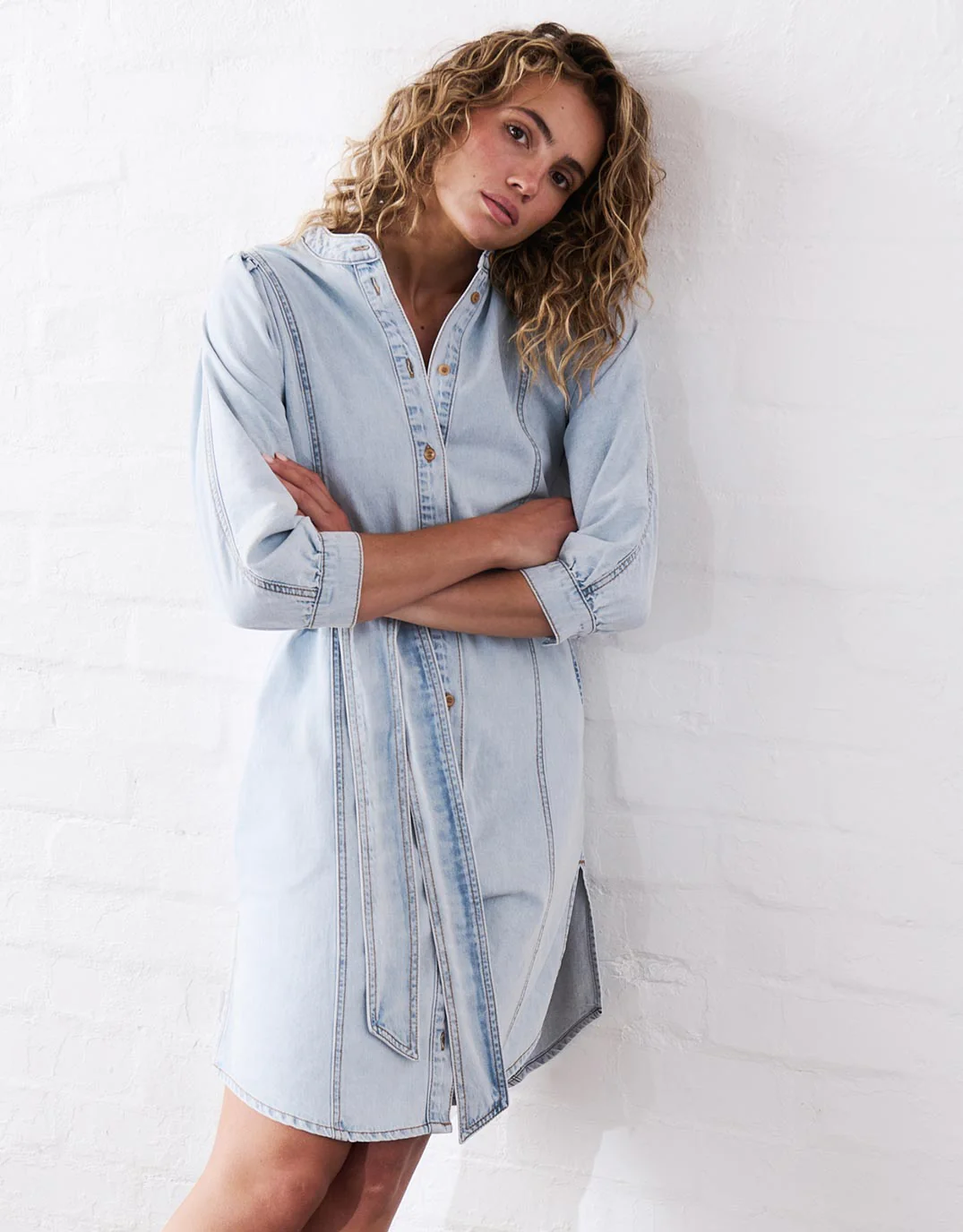 Gabriella Dress - Sky Blue - Image 8