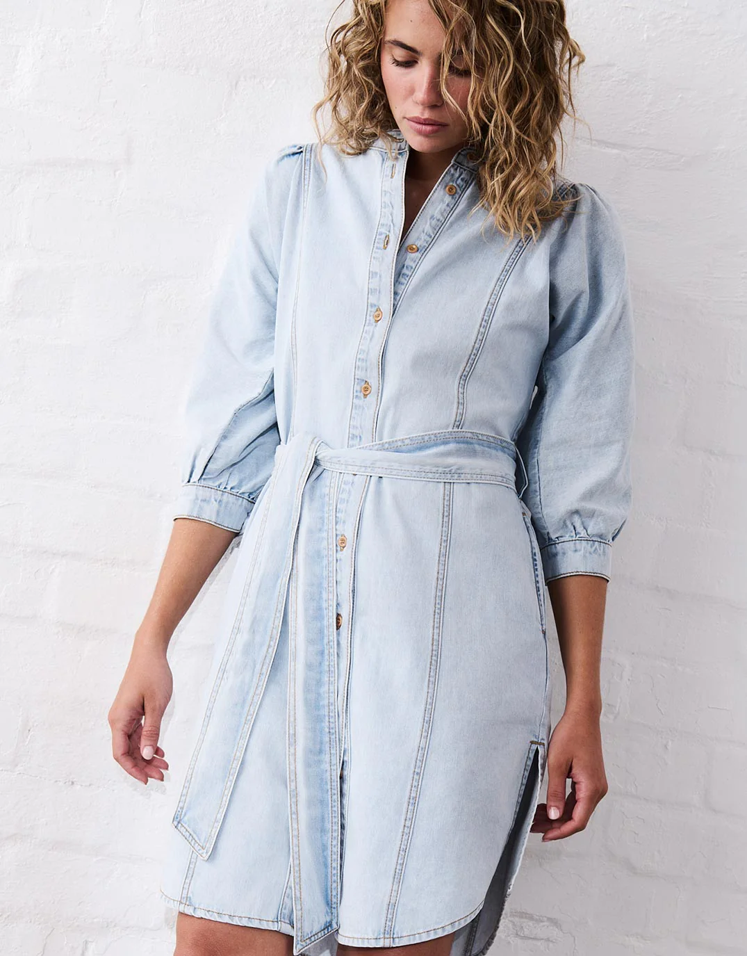 Gabriella Dress - Sky Blue - Image 9