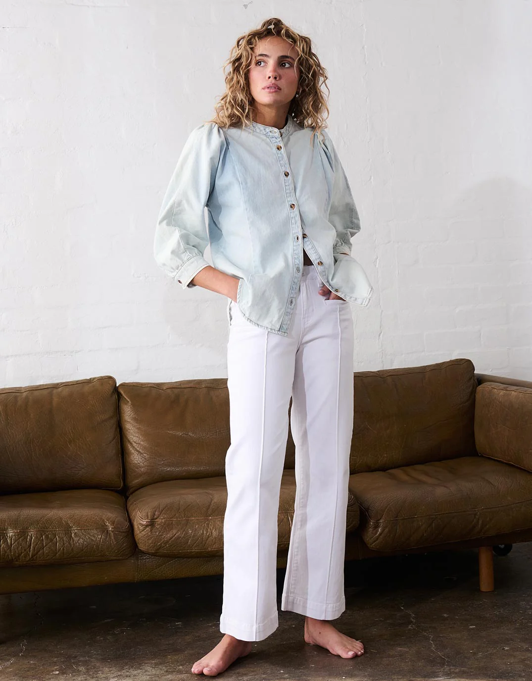 Gabriella Shirt - Sky Blue - Image 7