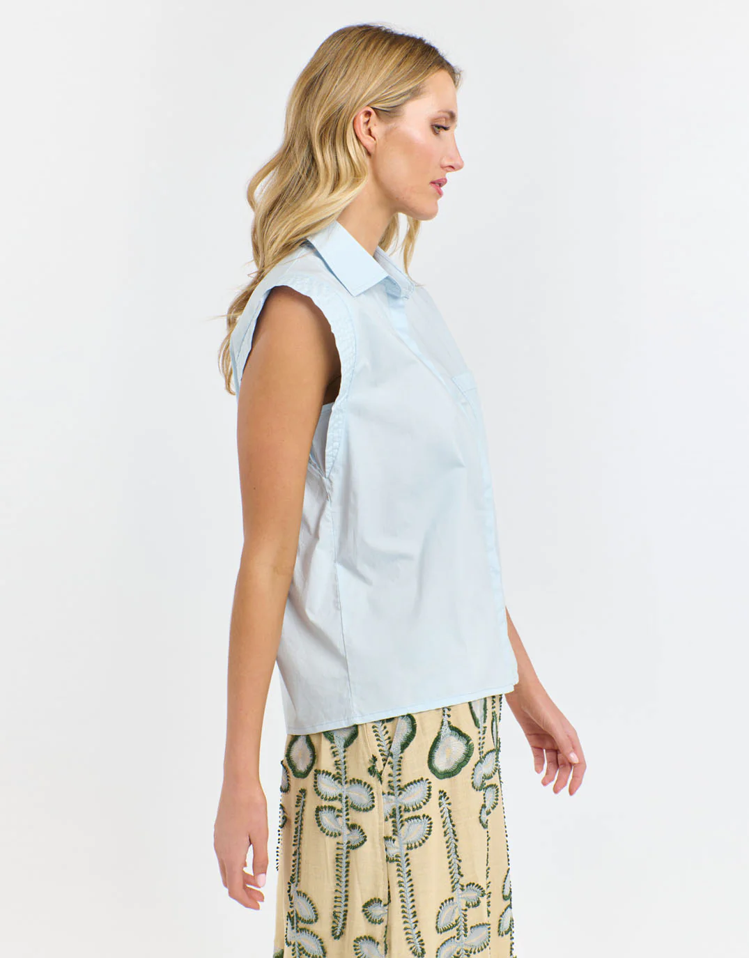 Gigi Shirt - Powder Blue - Image 4