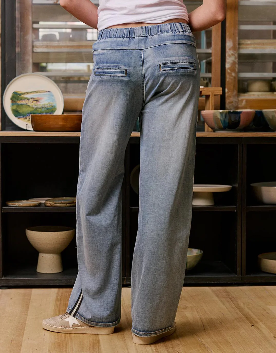 Glam Track - Navy Stripe Jean - Image 9