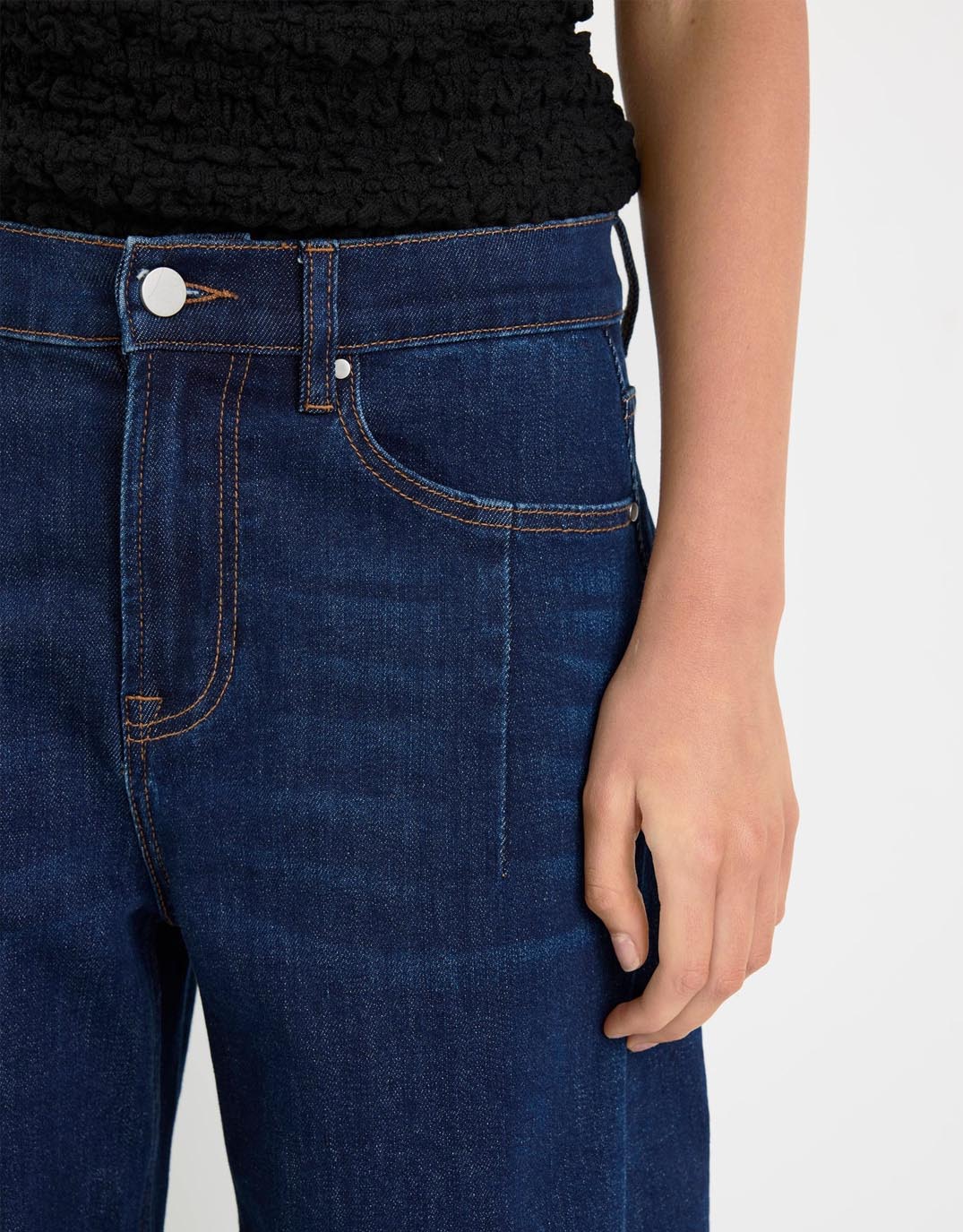 Graduate Stretch Barrel Jeans - Dark Blue - Image 3