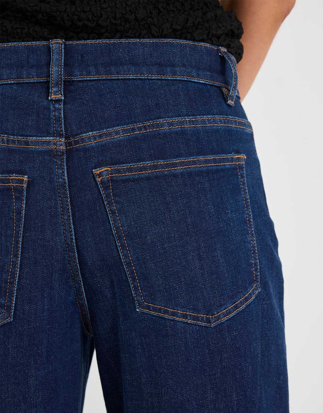 Graduate Stretch Barrel Jeans - Dark Blue - Image 4