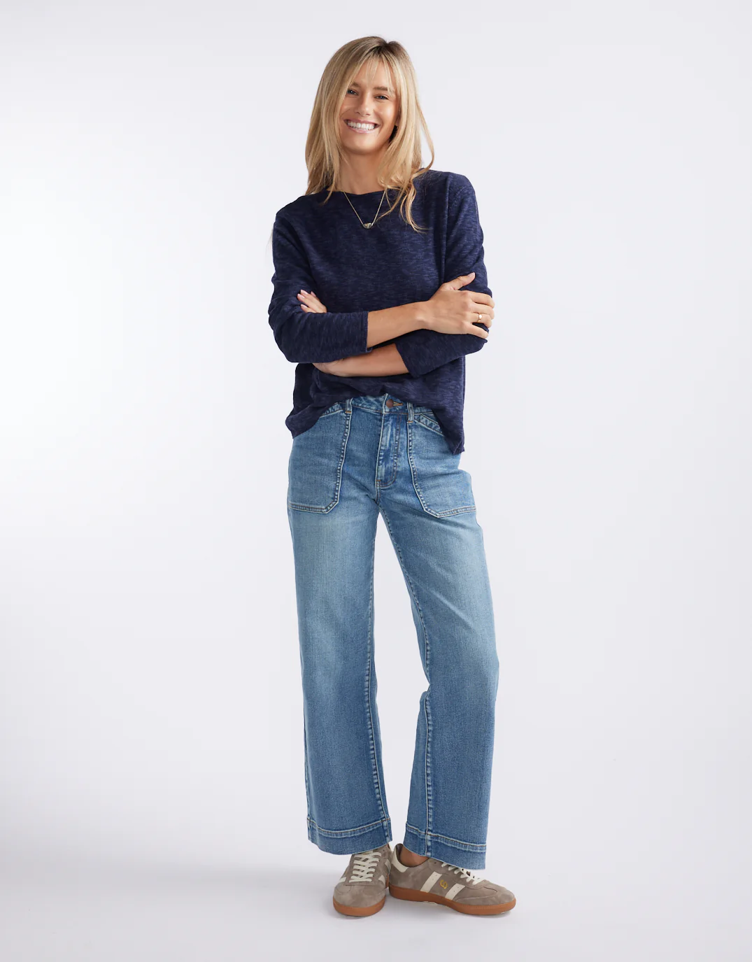 Harper Sweater - Navy - Image 2