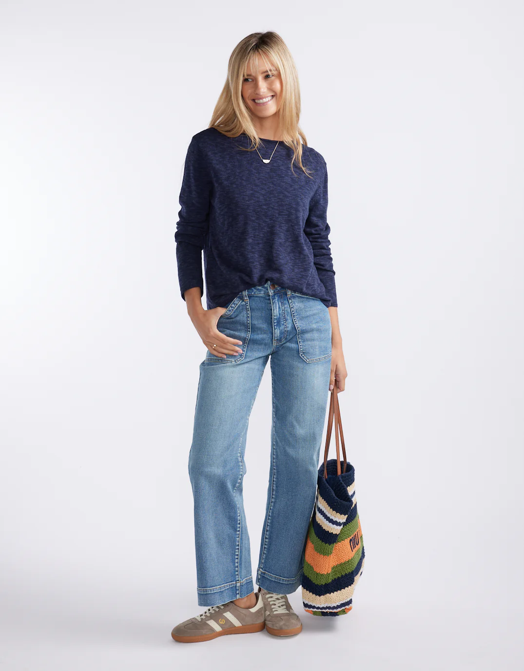 Harper Sweater - Navy - Image 3