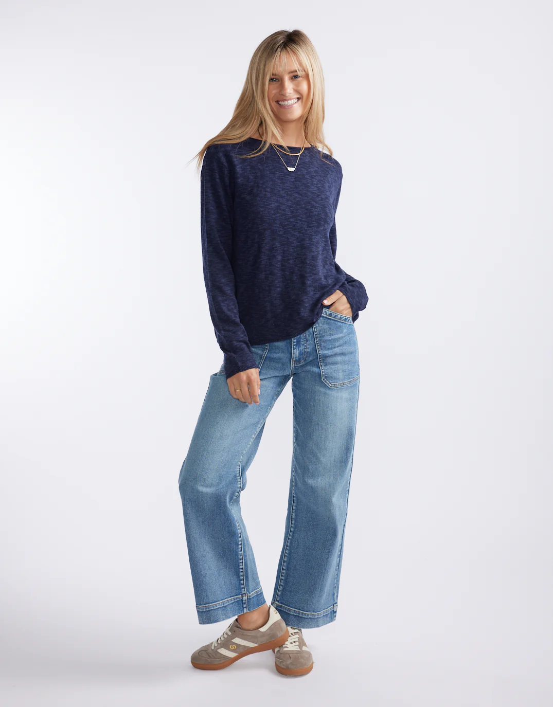 Harper Sweater - Navy - Image 4