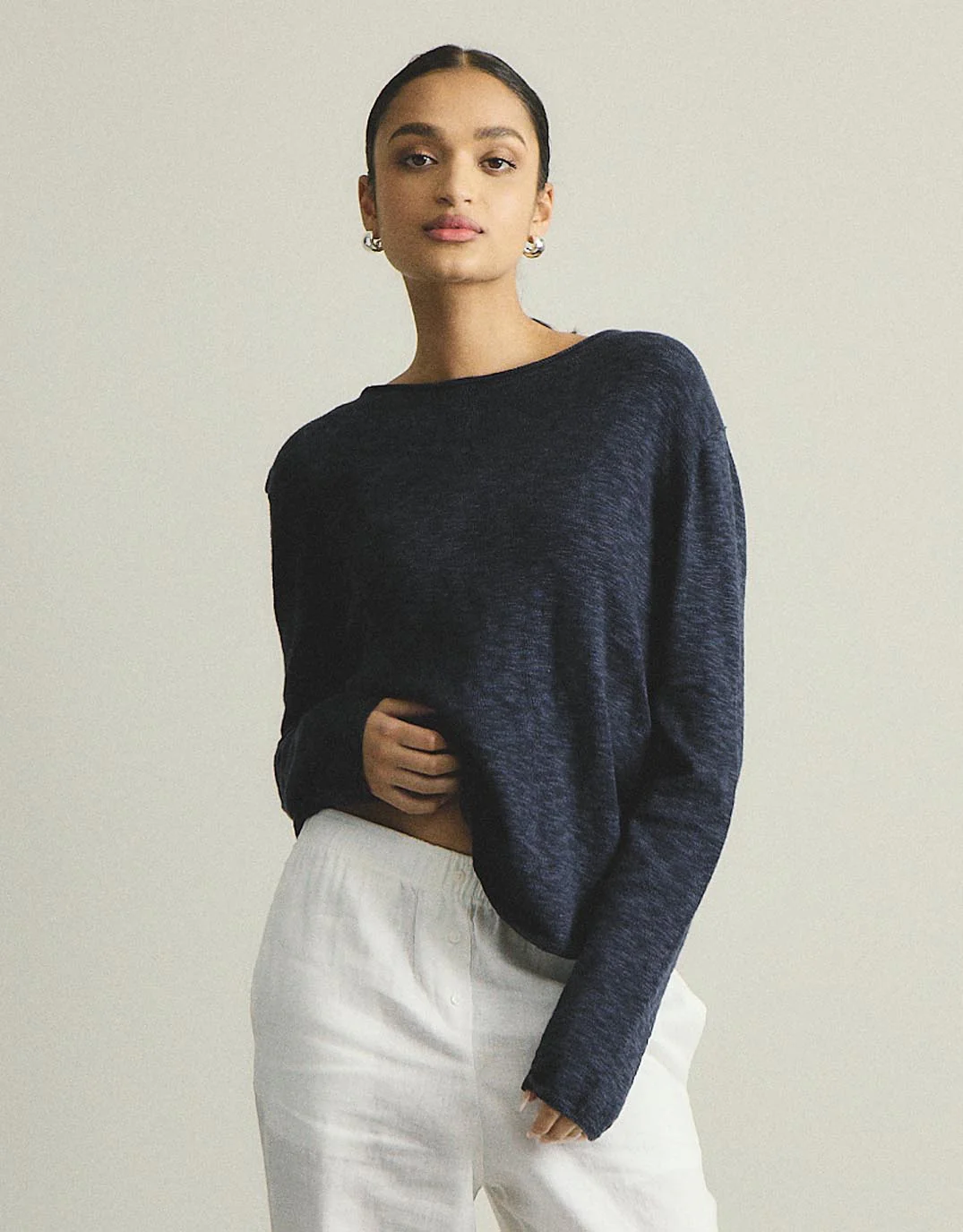Harper Sweater - Navy - Image 5