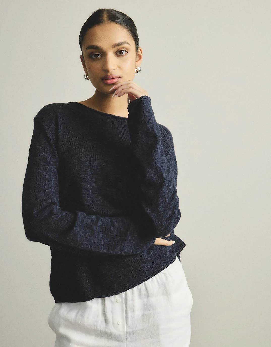 Harper Sweater - Navy - Image 8