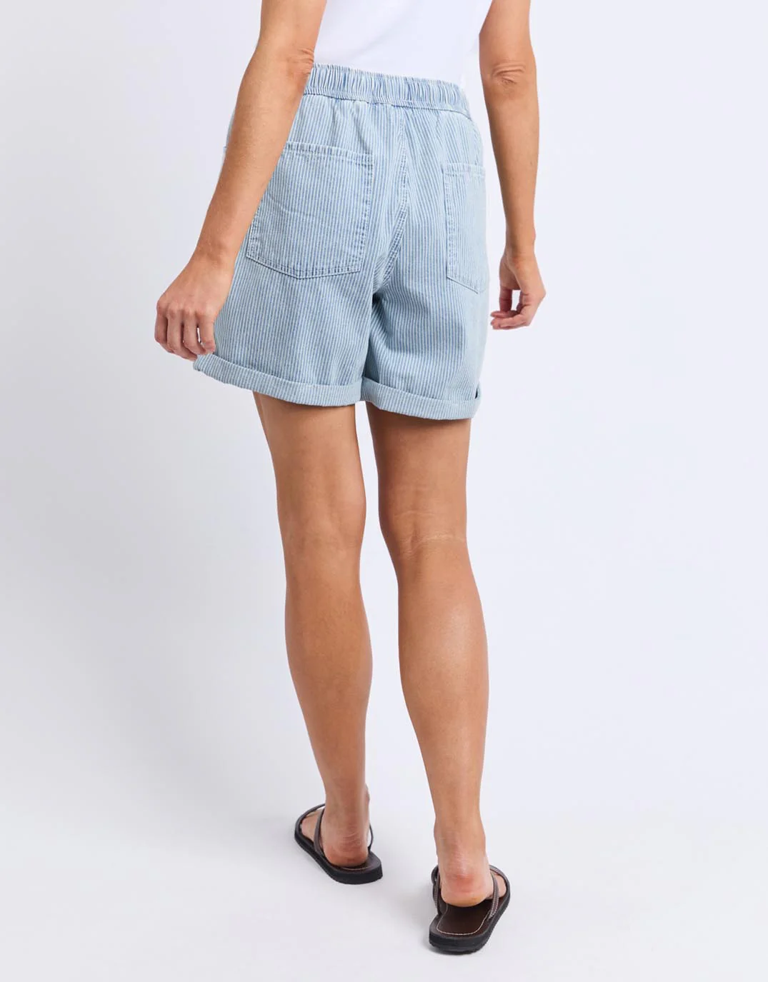 Holly Stripe Short - Blue & White Stripe - Image 12