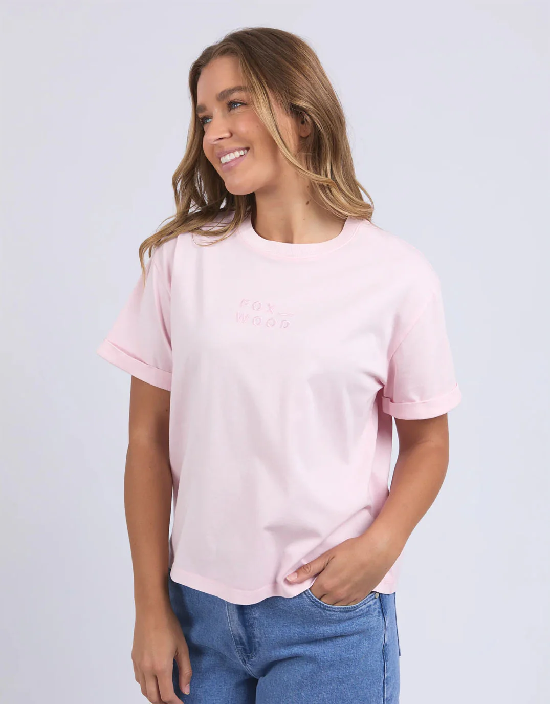 Huntleigh Oversized Tee - Pale Pink - Image 4