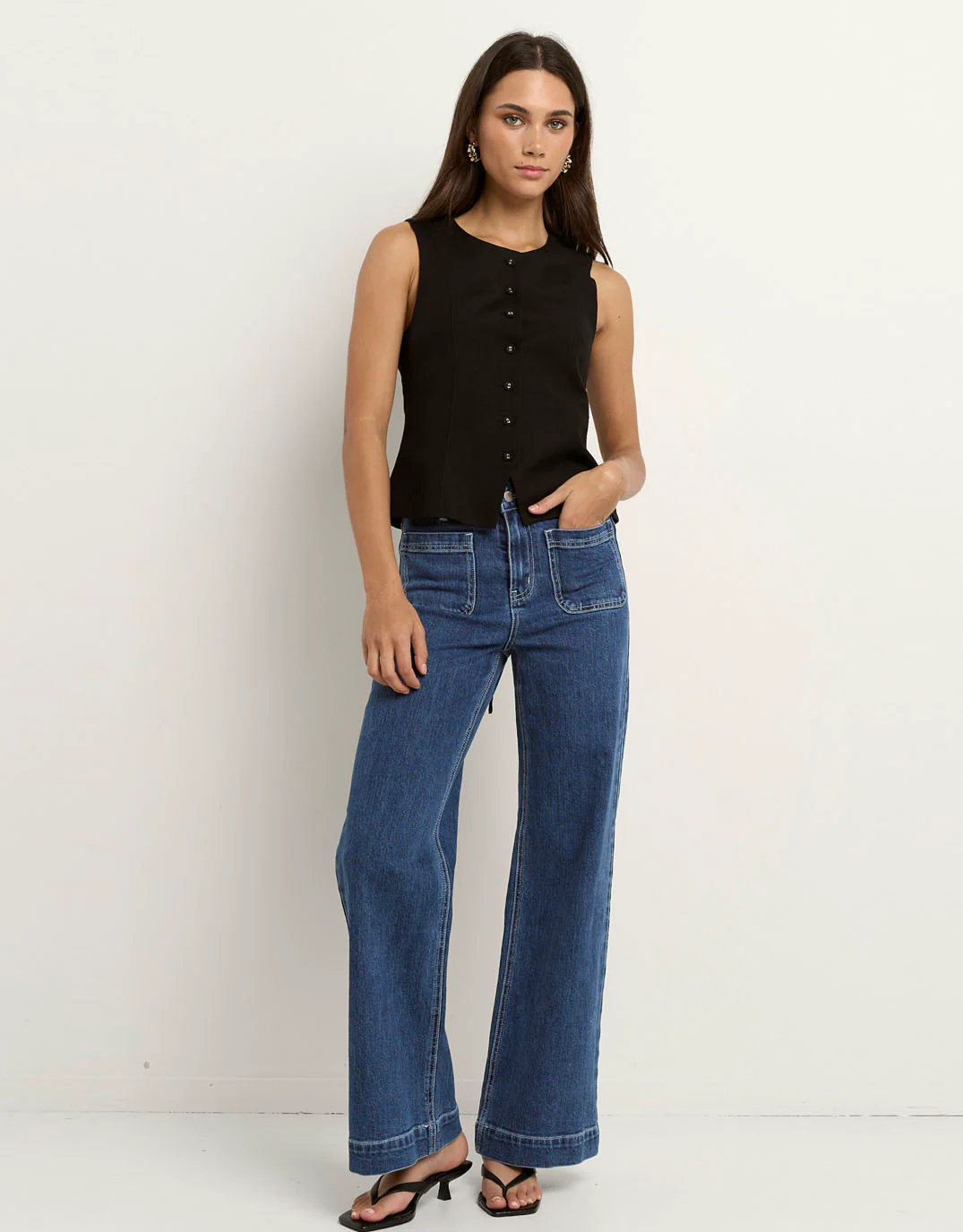 Infusion Sleeveless Vest - Black - Image 2