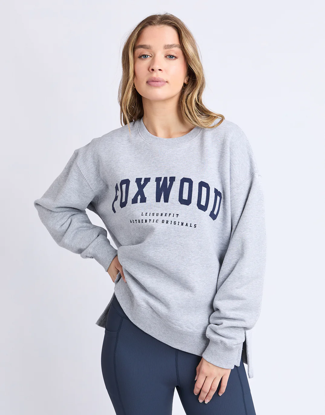Intention Crew - Grey Marle/Navy