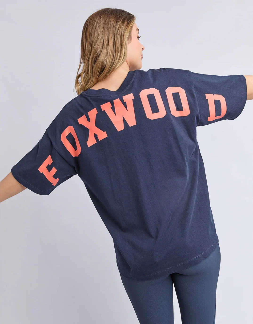Interval Tee - Navy/Orange - Image 2