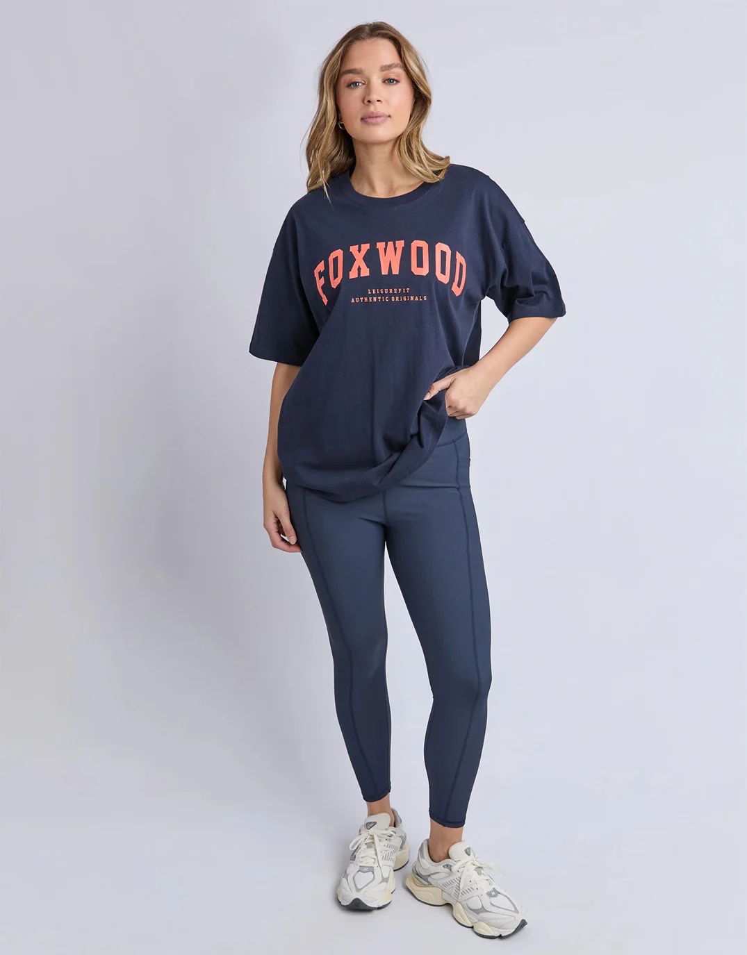 Interval Tee - Navy/Orange - Image 3