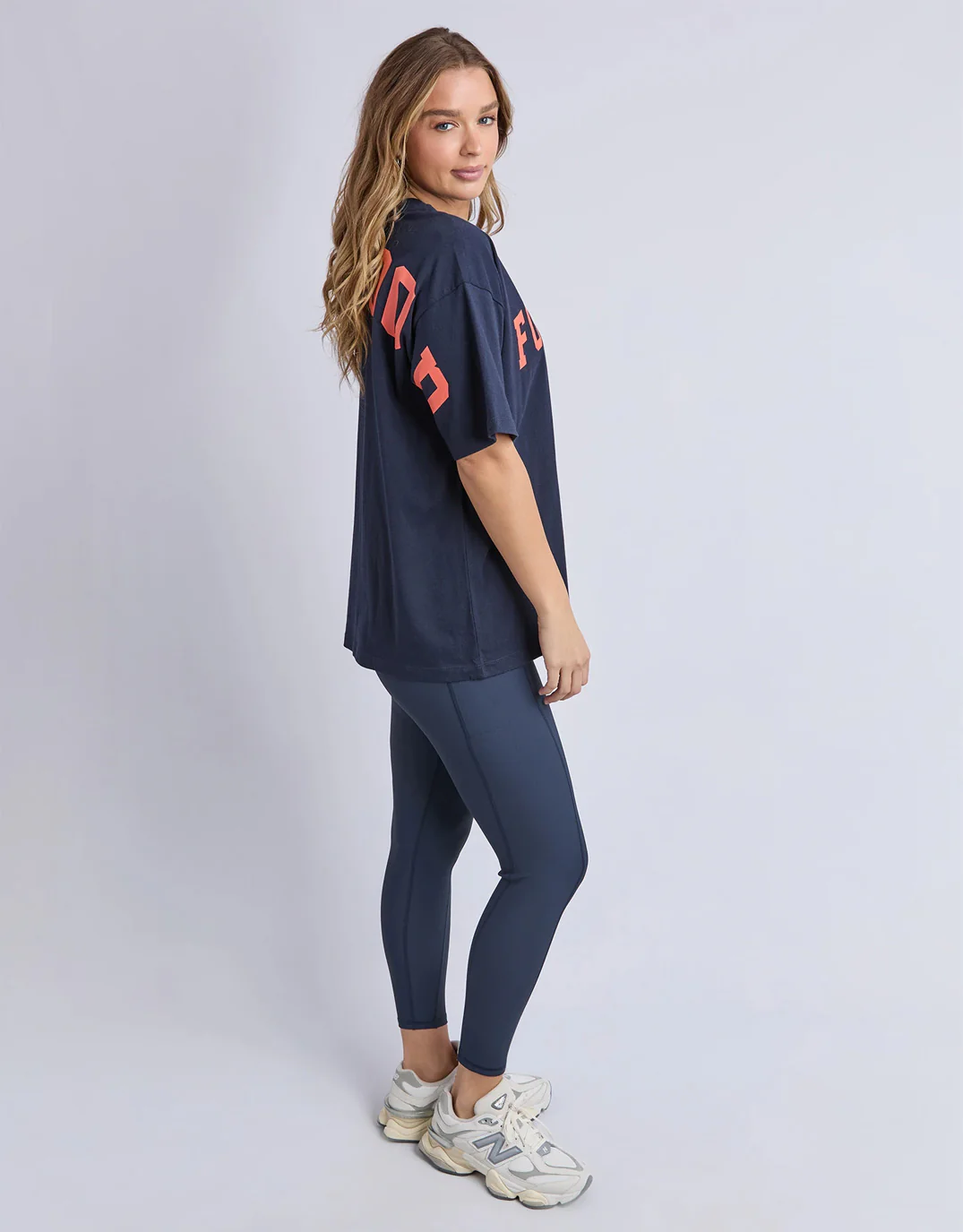 Interval Tee - Navy/Orange - Image 4
