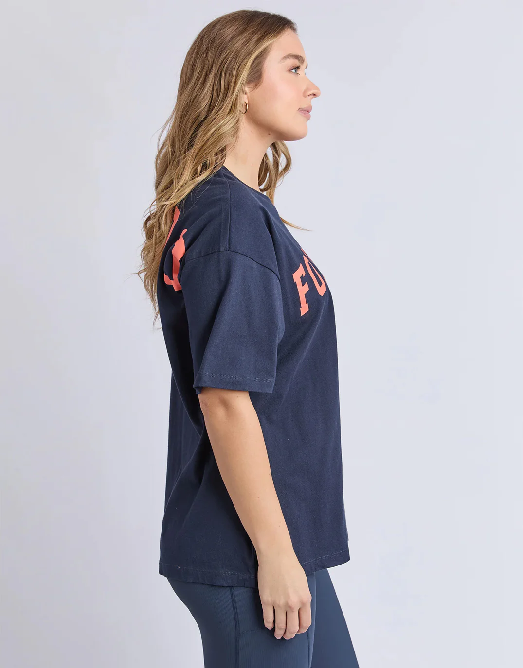 Interval Tee - Navy/Orange - Image 5