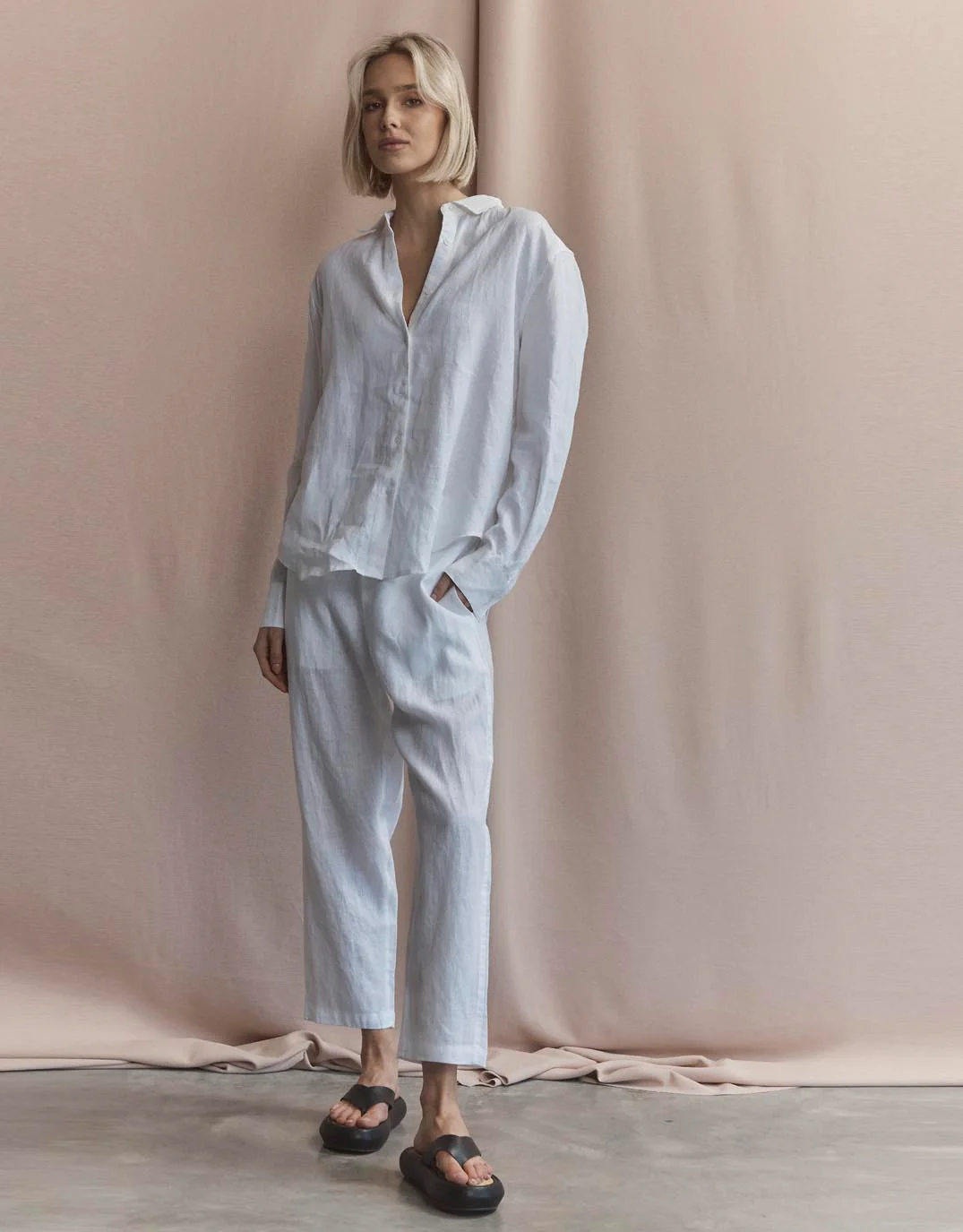 Katie Linen Shirt - White - Image 3