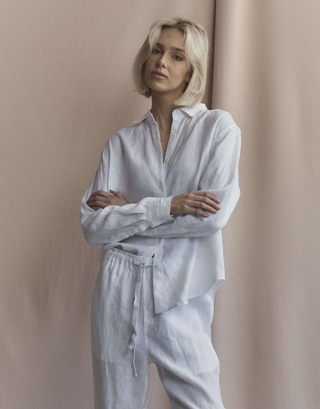Katie Linen Shirt - White - Image 5