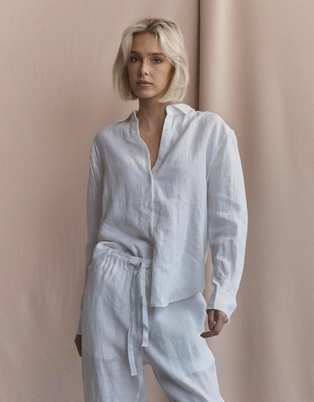 Katie Linen Shirt - White - Image 6